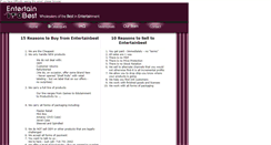 Desktop Screenshot of entertainbest.com