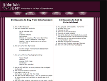 Tablet Screenshot of entertainbest.com